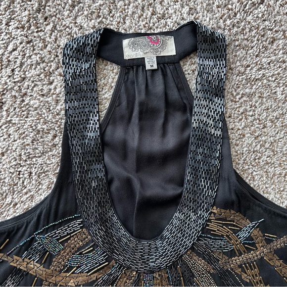 LAST CHANCE SALE! Ecoté Beaded Racerback Tank Top - Picture 3 of 5